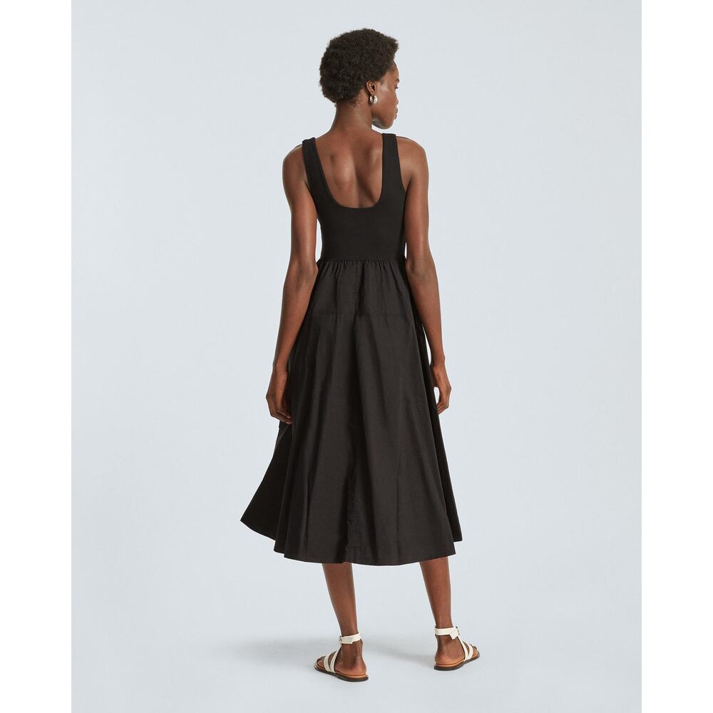 NWT Everlane Womens The Riviera Midi Dress Fit and Flare Black XXS Minimalist - Picture 6 of 15